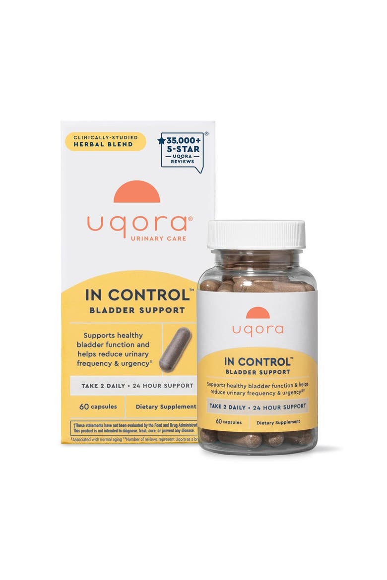 In Control Bladder Support Daily Bladder Care & Support for Urinary Comfort Made with botanicals, Like Horsetail & Spicebush Gluten Free & Vegetarian, Main, color, None
