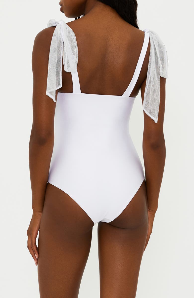 Beach Riot Dede Underwire One-Piece Swimsuit, Alternate, color, White