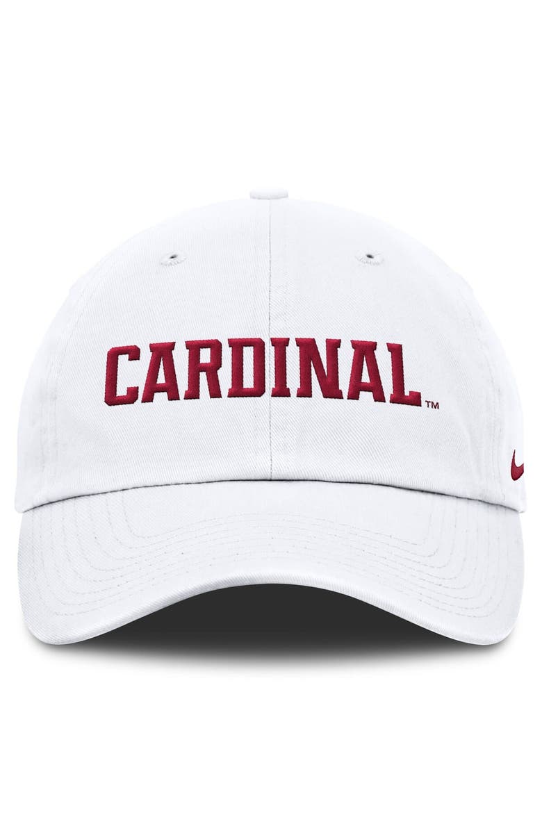Nike Men's Nike White Stanford Cardinal Core Club Mascot Wordmark Adjustable Hat, Alternate, color, White