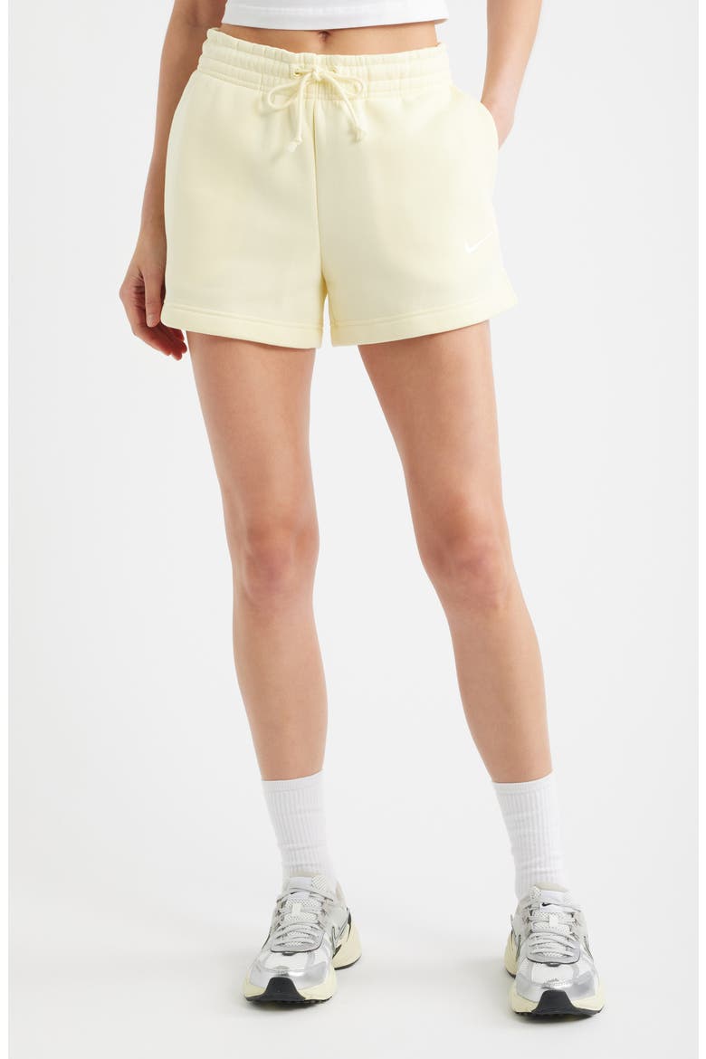 Sportswear Phoenix Fleece Mid-Rise 4-Inch Shorts, Main, color, 744 ALBSTR/SAIL
