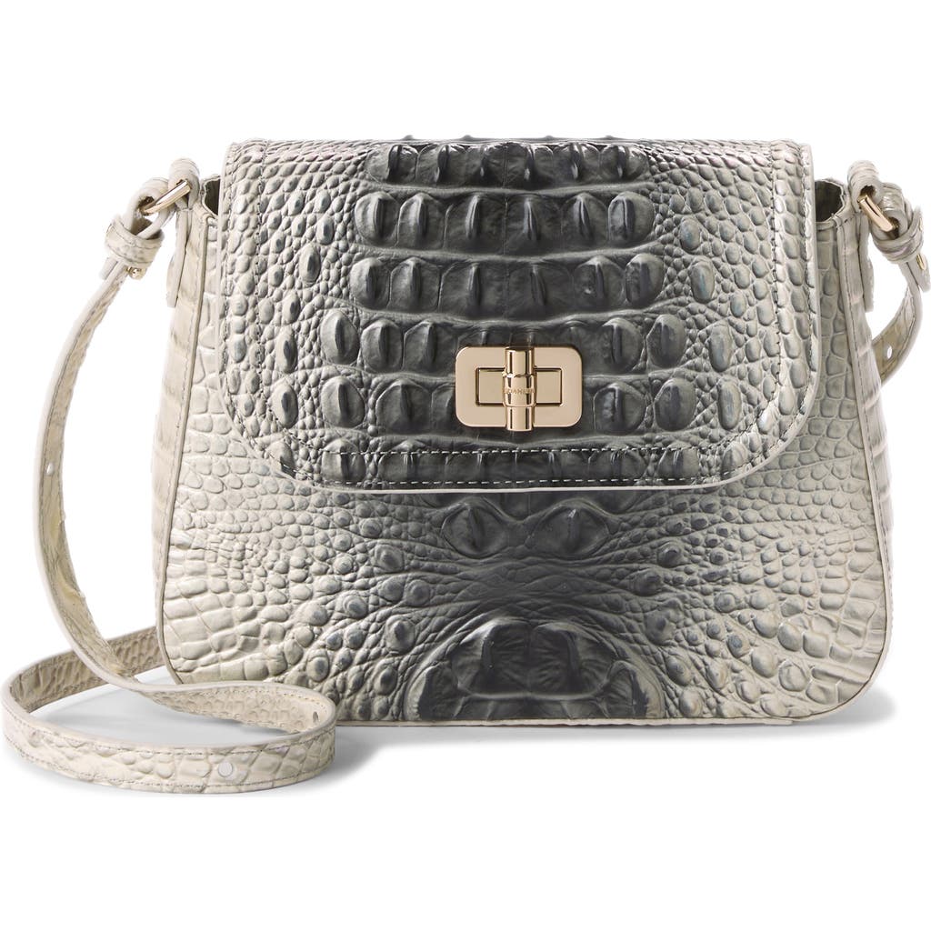Brahmin Gianna Croc Embossed Leather Crossbody Bag In Multi