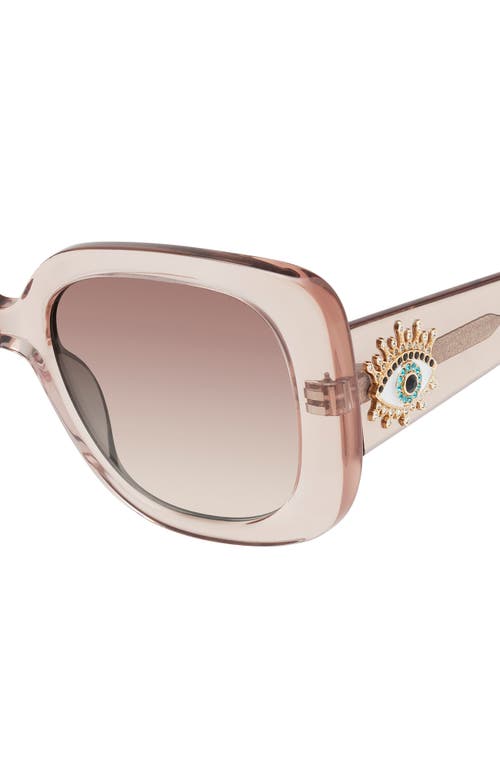 Kurt Geiger London 53mm Gradient Butterfly Sunglasses In Transparent