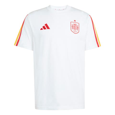 Men's adidas White Spain National Team FIFA x World Cup Alphaskin T-Shirt