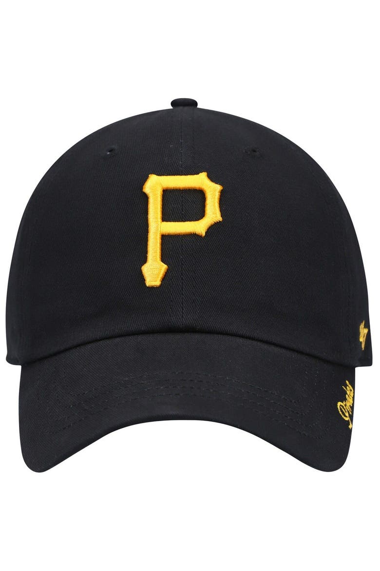 Women's '47 Black Pittsburgh Pirates Team Miata Clean Up Adjustable Hat, Alternate, color, Black