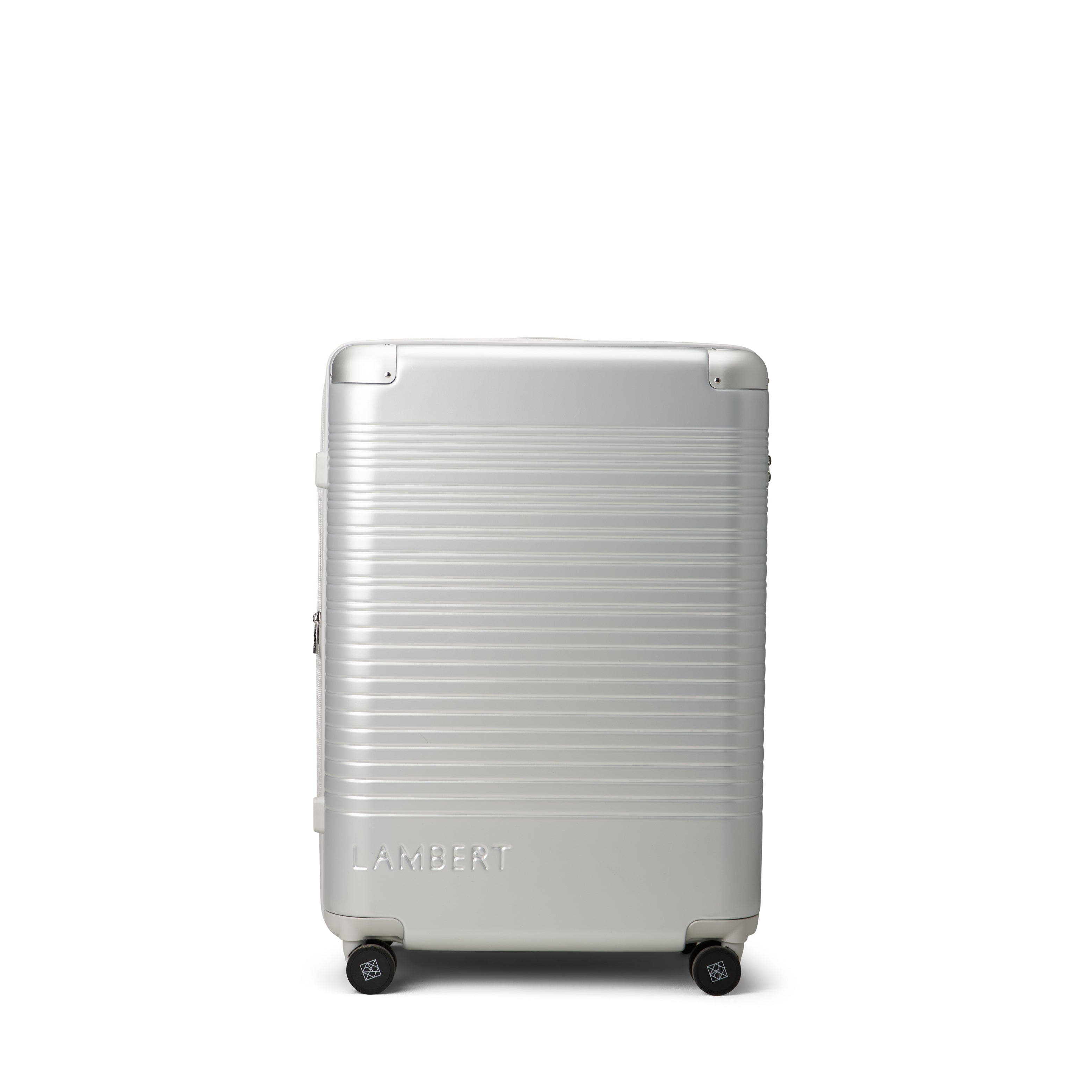 Lambert Milan - Medium Checked Luggage, Main, color, Silver