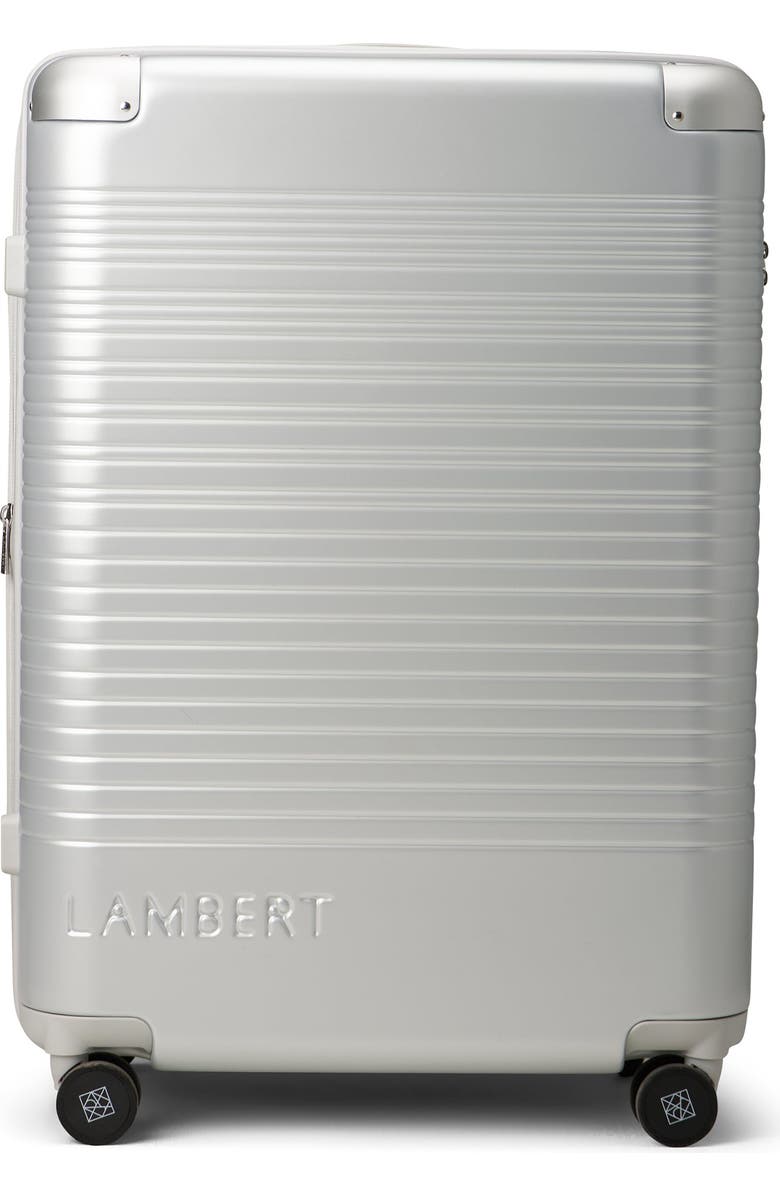 Lambert Milan - Medium Checked Luggage, Main, color, Silver