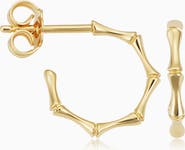 Oradina 14K Yellow Gold Amalfi Mini Hoops