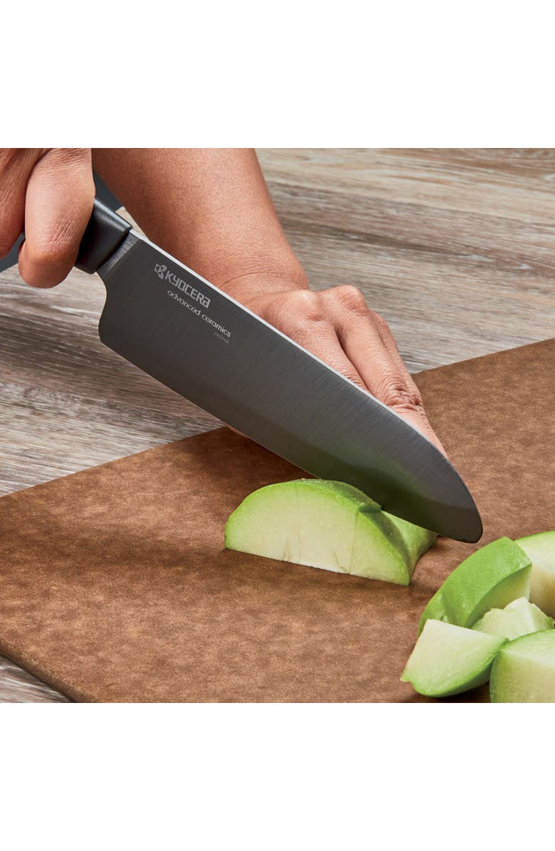 Kyocera Advanced Ceramics 3 Piece Revolution Series Knife Set with Black Blades, Alternate, color, Black