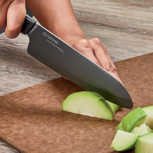Kyocera Advanced Ceramics 3 Piece Revolution Series Knife Set With Black Blades In Black