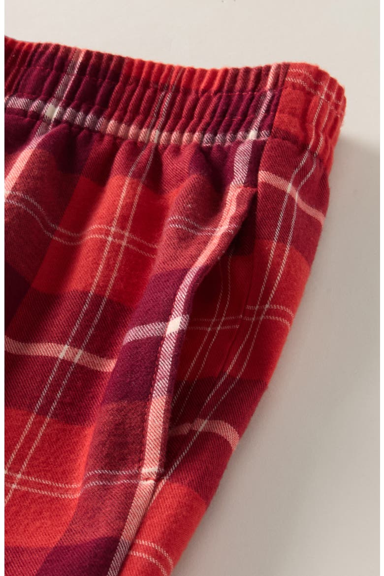 Kids' Plaid Flannel Pajama Pants, Alternate, color, BAKED APPLE PLAID
