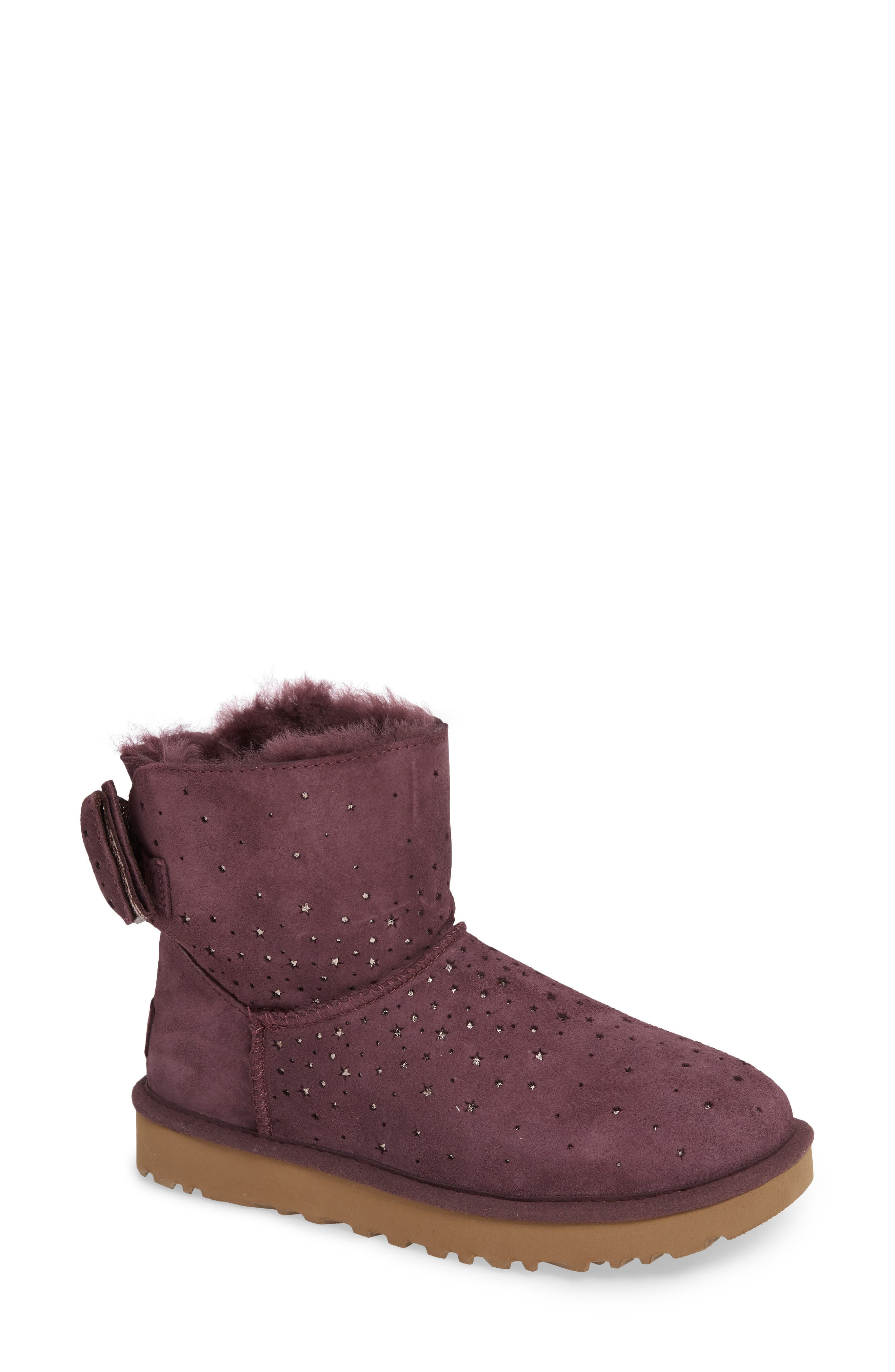 Stargirl Bow Mini Bootie, Main, color, PORT