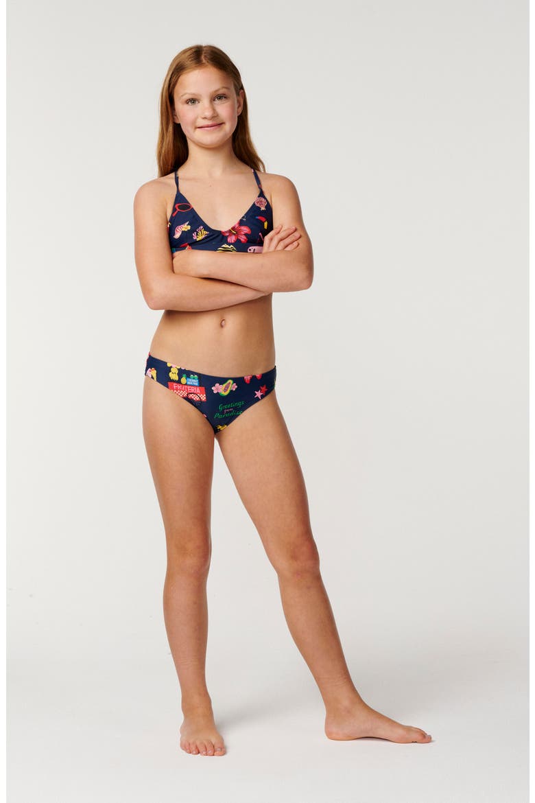 Kids' Island Time Two Piece Swimsuit, Alternate, color, NAVY