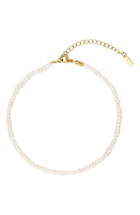 Keshi Freshwater Pearl Anklet