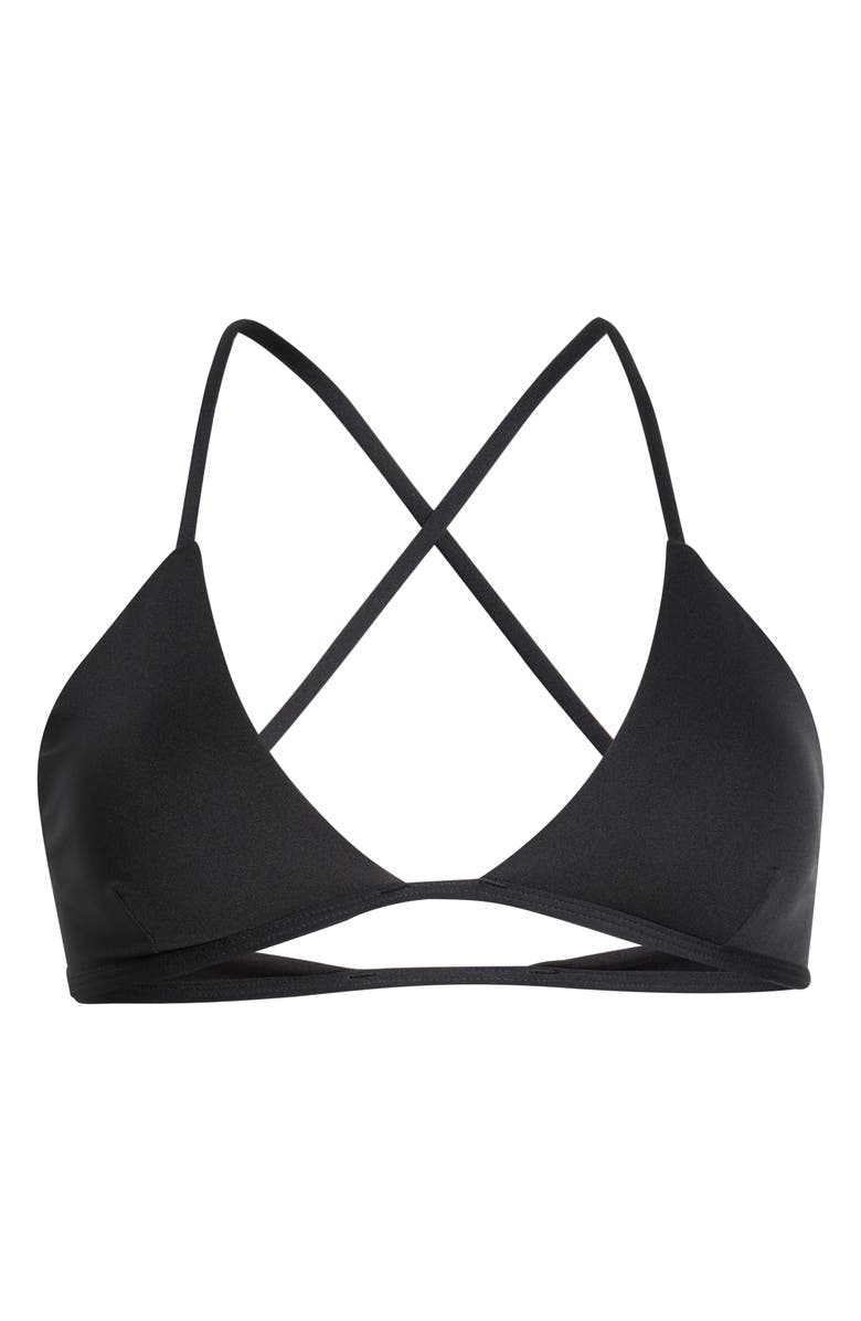 LEFT ON FRIDAY Reef Bikini Top, Alternate, color, Jet