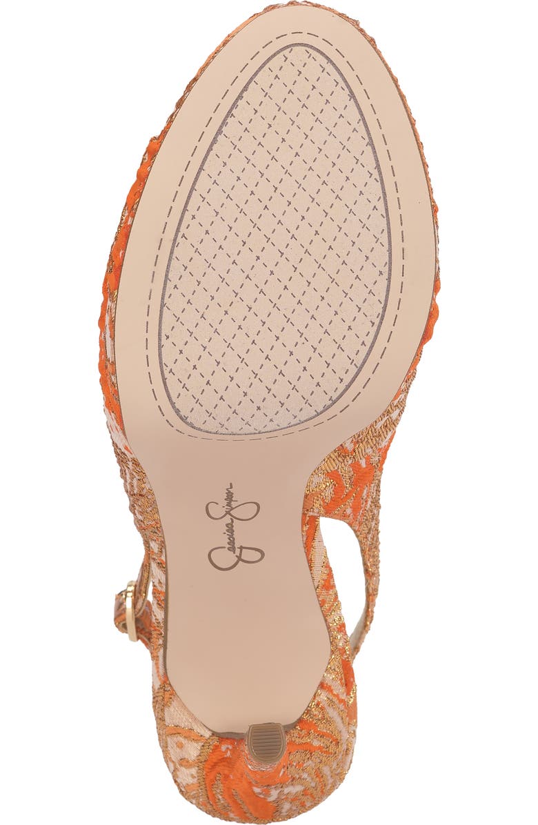 Jessica Simpson Sibilla Slingback Platform Sandal, Alternate, color, Tangerine