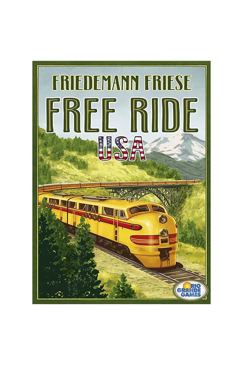 Free Ride Usa Railroad Strategy Board Game, Alternate, color, Multicolored
