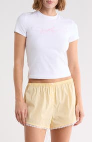 Good American Dolly Signature Super Stretch Baby Tee