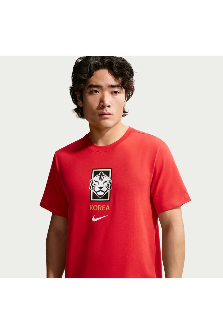 Men's Nike Red South Korea National Team Crest T-Shirt, Alternate, color, Red