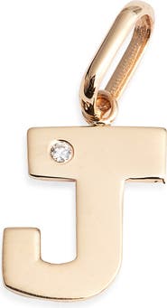 Anzie Love Letter Diamond Initial Charm