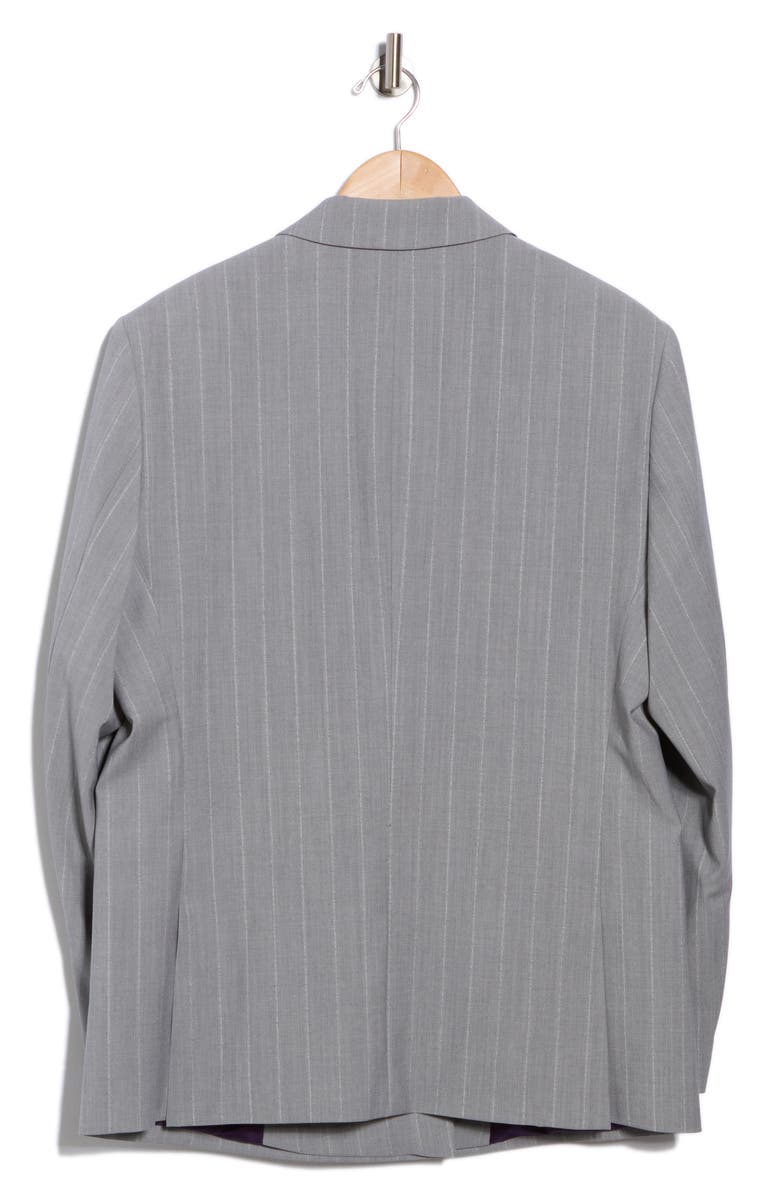 BOSS NAOMI x BOSS Journi Double Breasted Wool Jacket, Alternate, color, Grey