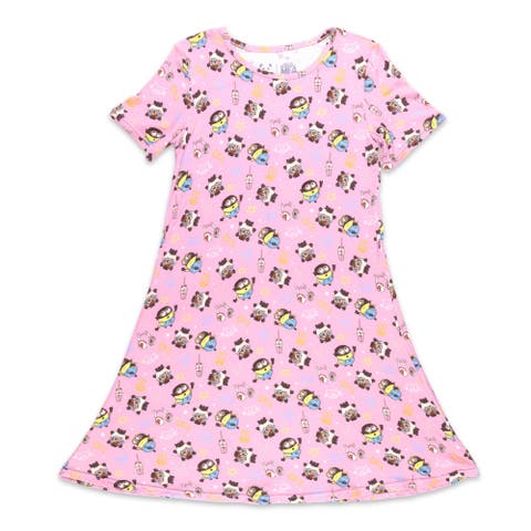 Kids' Despicable Me 4 Minions Always Popping Short Sleeve Dress