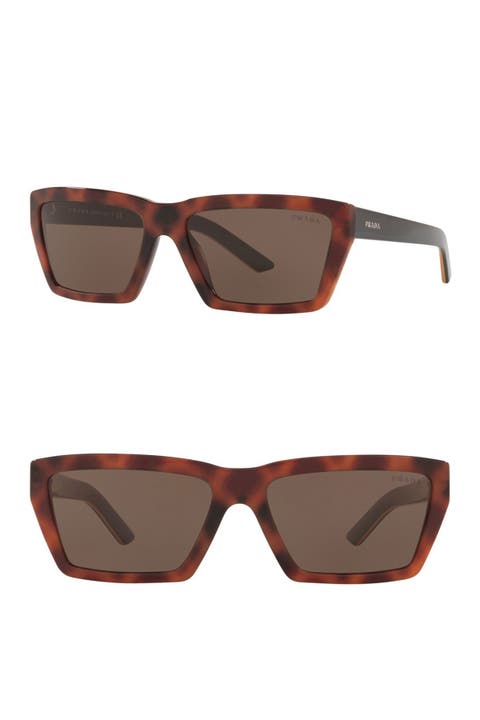 Conceptual 59mm Rectangle Sunglasses