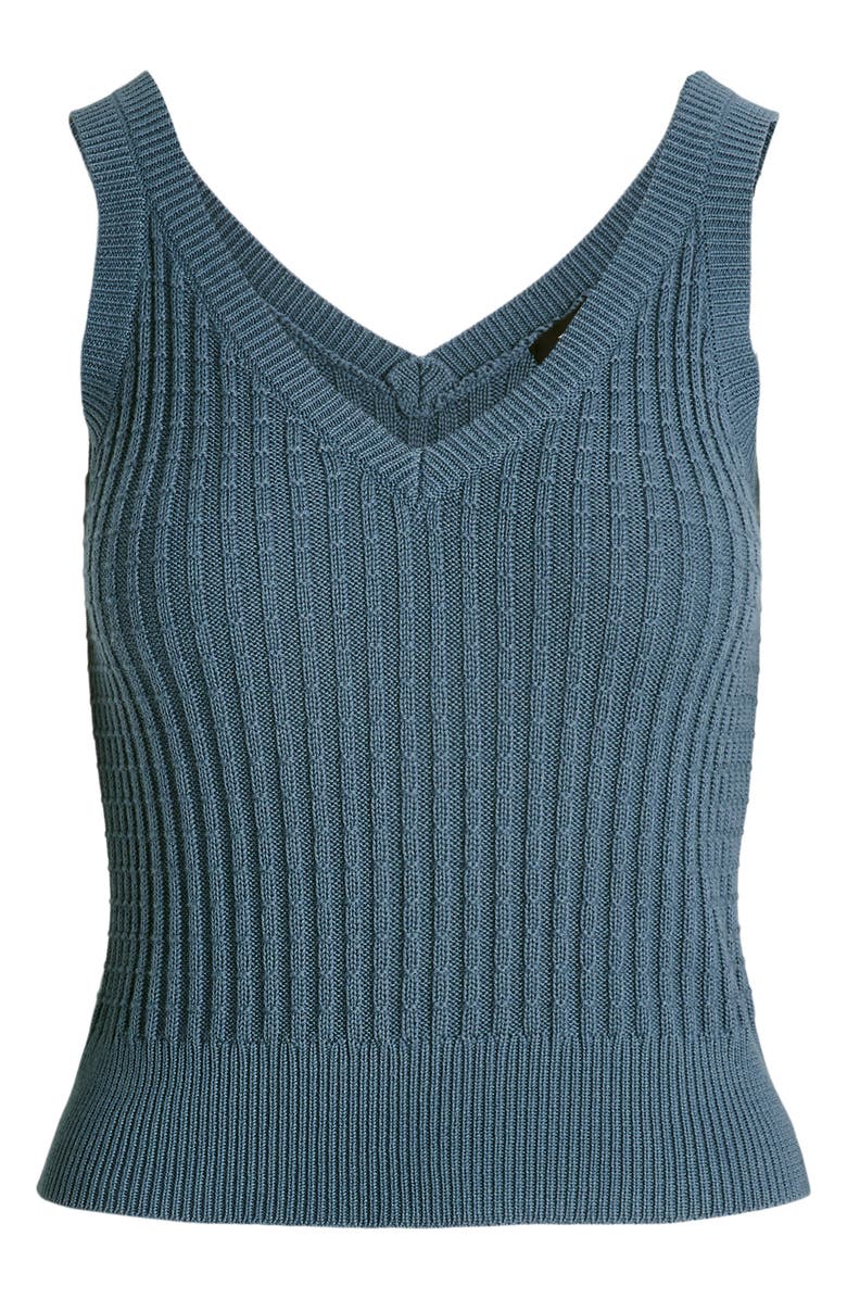 Lauren Ralph Lauren Cropped Cotton Blend Sweater Tank Top, Alternate, color, 