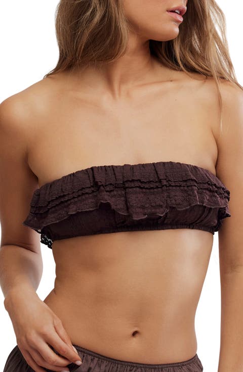 Flirty Frill Bandeau Bikini Top