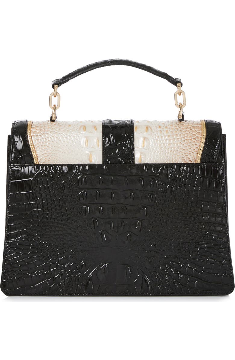 Brahmin Hallie Croc Embossed Leather Top Handle Bag, Alternate, color,