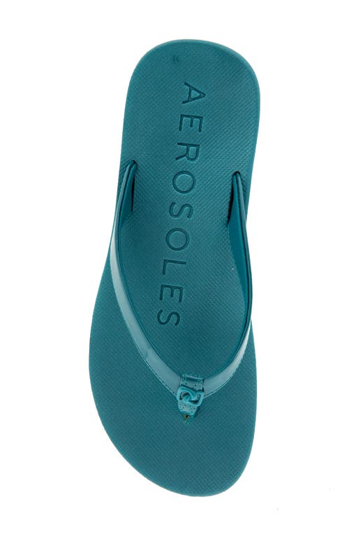 Shop Aerosoles Jace Flip Flop In Teal