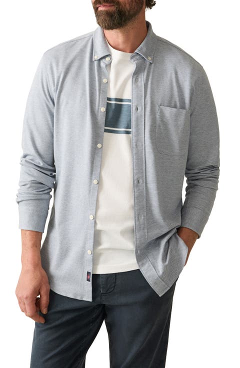 Coastline Knit Button-Down Shirt