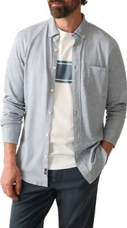 Faherty Coastline Knit Button-Down Shirt