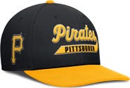 Nike Men's Nike Black/Gold Pittsburgh Pirates Pro Performance Snapback Hat