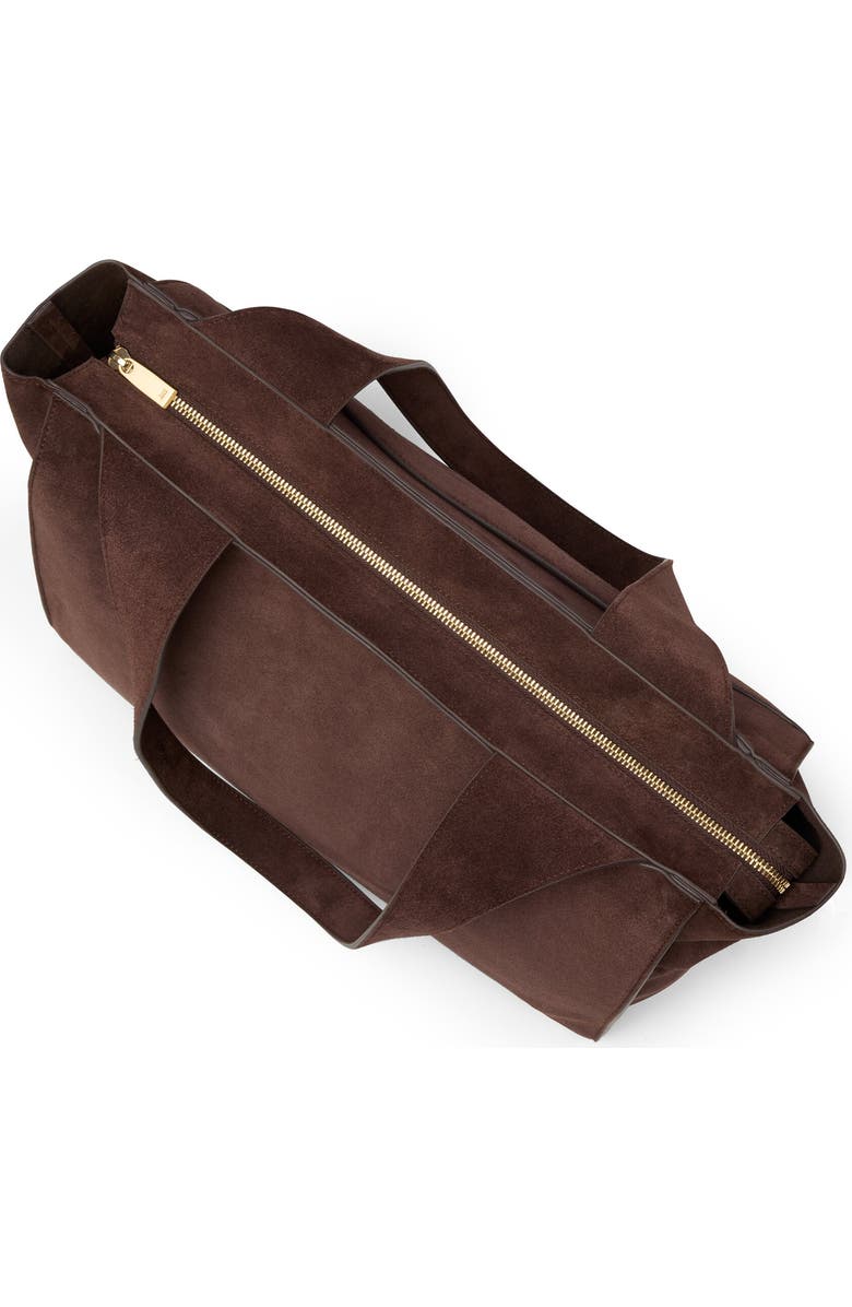 July Juliette Suede Work Tote, Alternate, color, Espresso