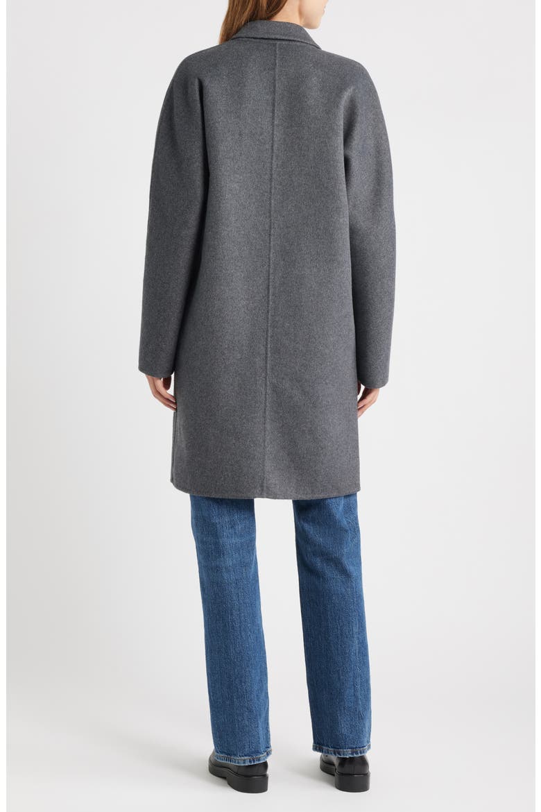Everest Brushed Wool Blend Coat, Alternate, color, CHARCOAL