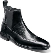 Stacy Adams Garza Leather Wingtip Chelsea Boot