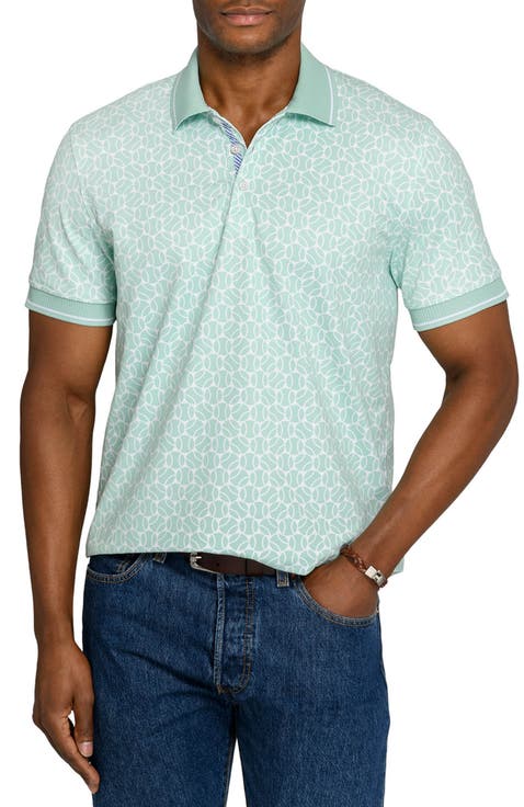 Slim Fit Tennis Ball Polo Short Sleeve Shirt