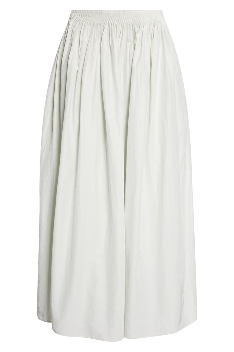 Naya Gathered Cotton & Silk Voile Maxi Skirt, Alternate, color, MIST