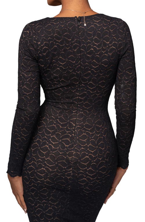 JLUXLABEL JLUXLABEL REUNITED LACE LONG SLEEVE MAXI DRESS