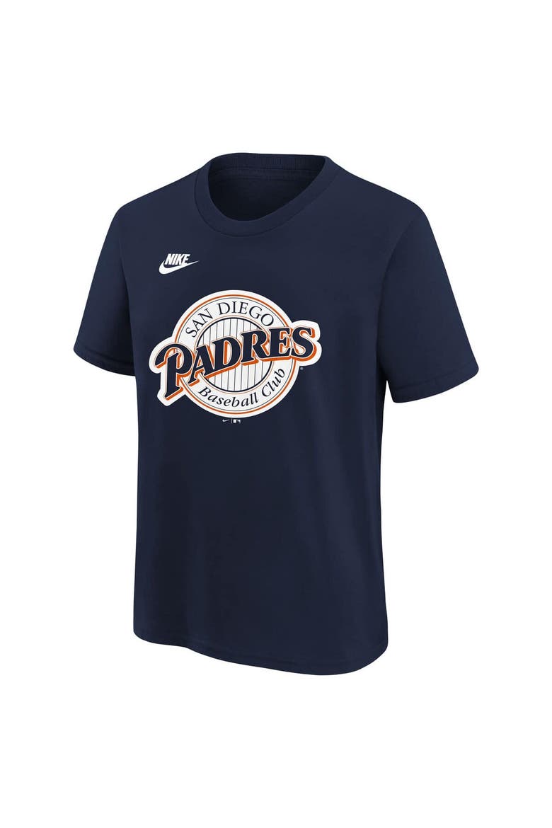 Youth Nike Navy San Diego Padres Team Logo T-Shirt, Alternate, color, Navy