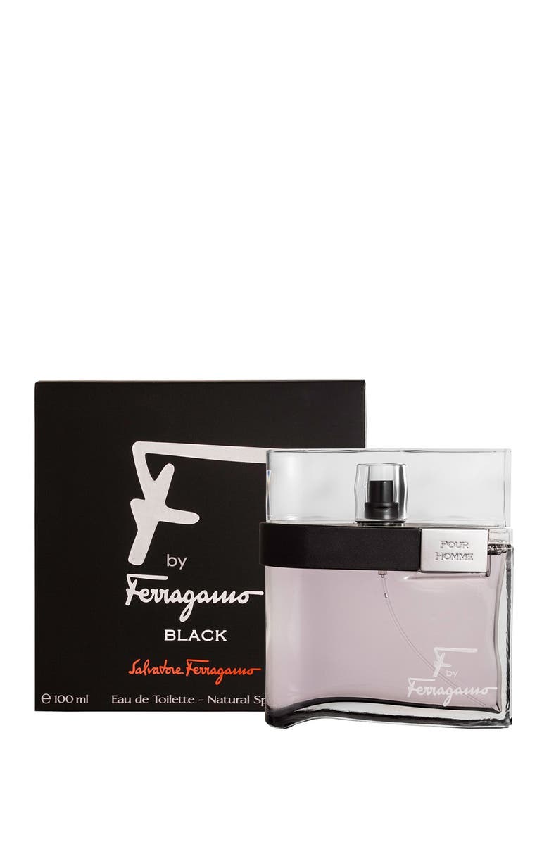 FERRAGAMO F by Ferragamo Black Eau De Toilette Spray - 3.4 fl. oz., Main, color, 