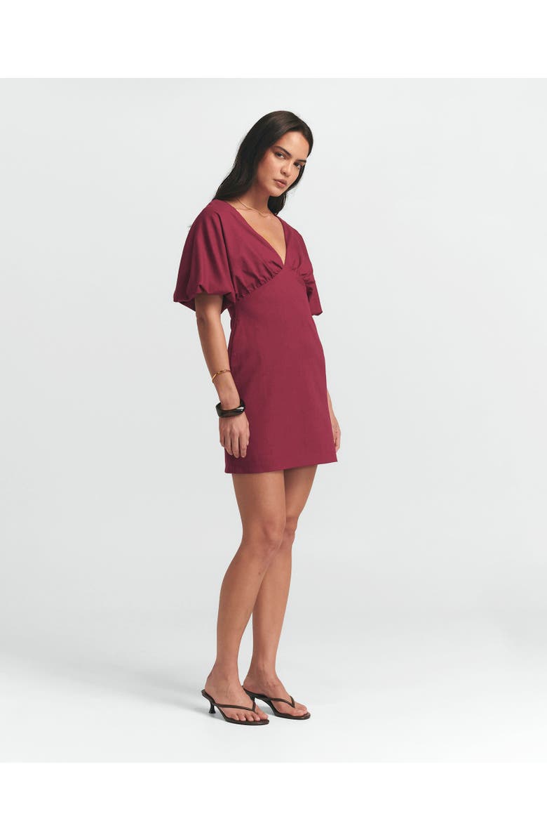 ST MRLO Palm Mini Dress, Alternate, color, Burgundy