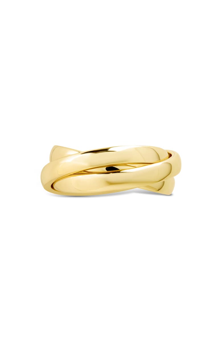 Sterling Forever Elsa Twisted Ring, Main, color, Gold