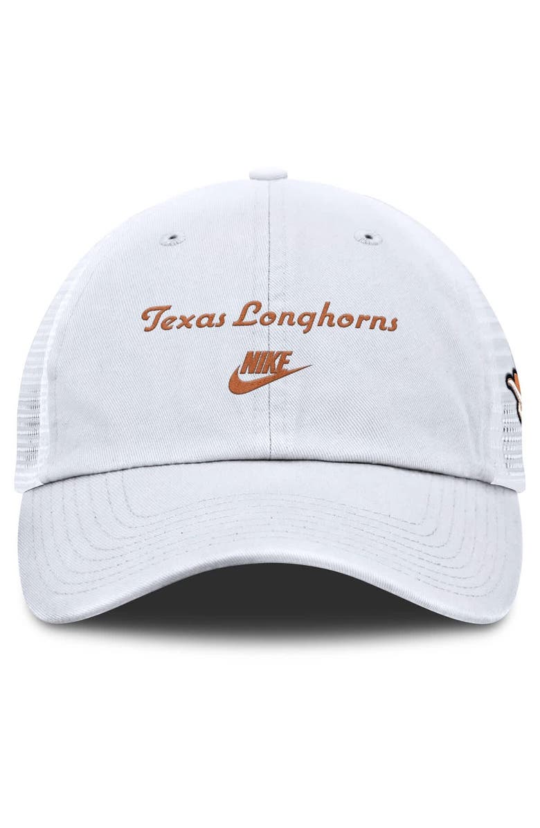 Nike Men's Nike White Texas Longhorns Club Legacy Adjustable Trucker Hat, Alternate, color, White