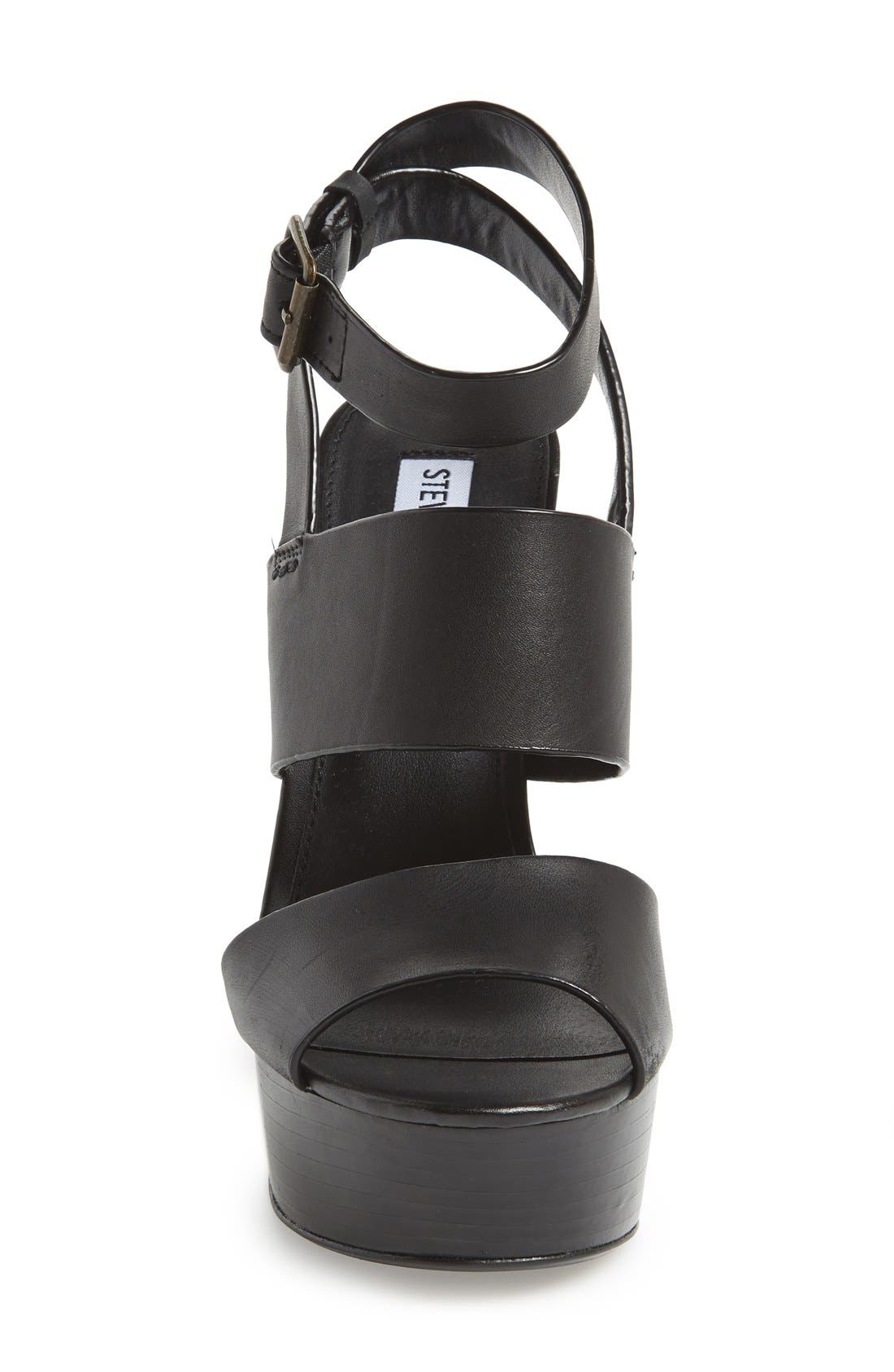 'Dezzzy' Leather Ankle Strap Sandal, Alternate, color, BLACK LEATHER