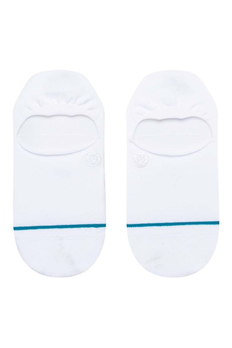 Icon Cotton Blend No-Show Socks, Alternate, color, WHITE