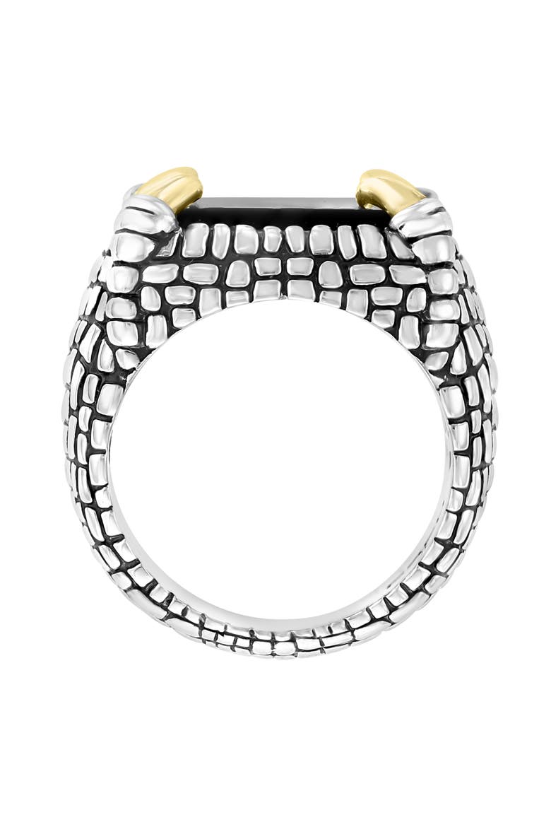 Onyx Claw Prong Ring, Alternate, color, BLACK