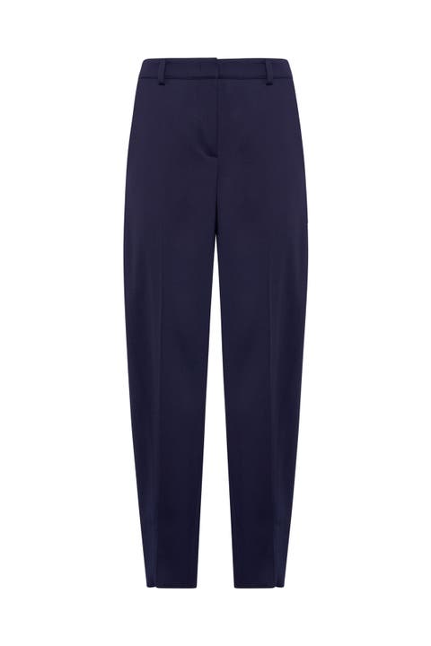 Cotton Wool Barrel Pants