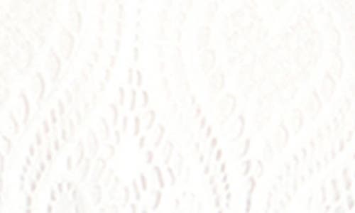 City Chic Ariah Stretch Lace Top In White