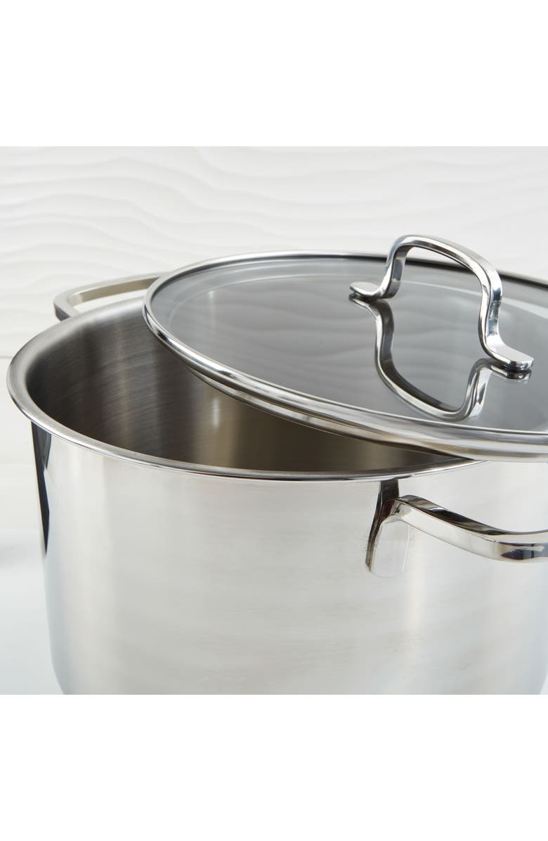 BergHOFF DiNA Helix 3.2-Quart Stockpot, Alternate, color, Silver